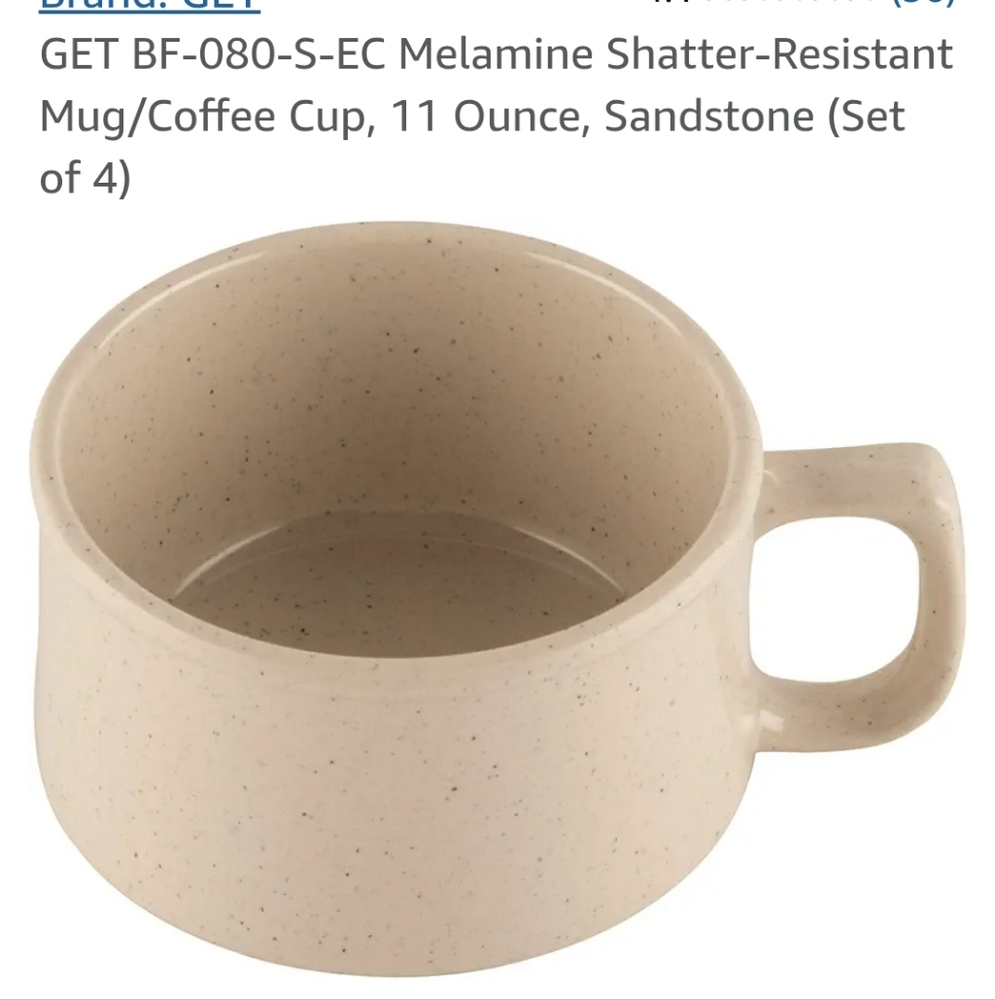 Sandstone Melamine Mug Set Of 4